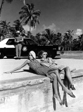 Jerry Hall, Lisa Taylor by Helmut Newton (1975)