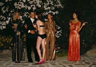 Karin Feddersen, Cathee Dahmen, Grace Coddington by Helmut Newton (1973)