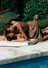 Elsa Martinelli, Lisa Taylor by Helmut Newton (1975)