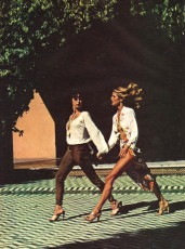 Dayle Haddon, Christie Brinkley by Helmut Newton (1977)