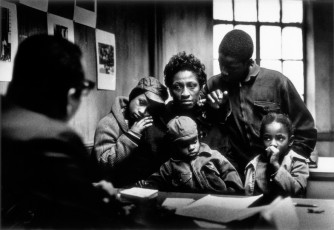 The Fontenelles at the Poverty Board, Harlem, New York by Gordon Parks (1967)