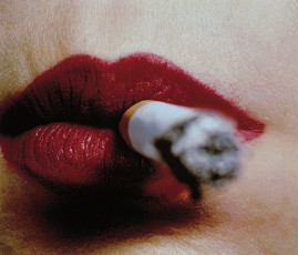 Cigarette and Lips, New York by Irving Penn (1961)