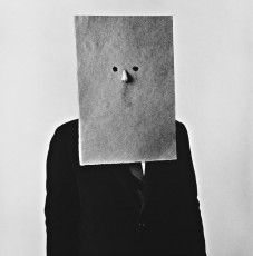 Saul Steinberg (artist) in Nose Mask by Irving Penn (1966)