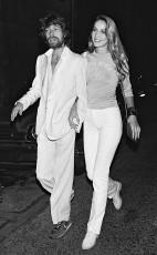 Mick Jagger, Jerry Hall by Bertrand Rindoff Petroff (1979)