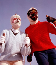 Two skiers put their best balaclavas by Paul Popper (1960)