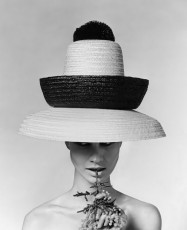 The three-tiered beach hat by Karen Radkai (1963)