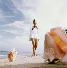 Model in Barbados beachby Arnaud de Rosnay (1969)