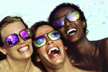 Patti Hansen And Two Models by Francesco Scavullo (1978)