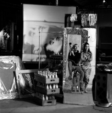 Andy Warhol Factory: Andy Warhol, Rhodena Dalsemer by Jerry Schatzberg (1966)
