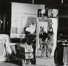 Andy Warhol Factory: Andy Warhol, Rhodena Dalsemer by Jerry Schatzberg (1966)