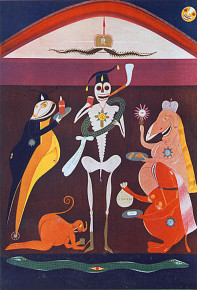The Dead Artist Bone Tribute by the Diplomats of the Lunar Moral Choir by Friedrich Schröder-Sonnenstern (1963)