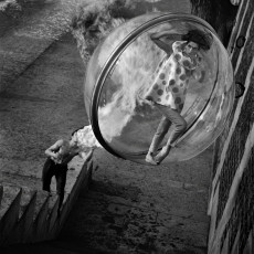 Simone d’Ailencourt (Bubble, Seine, Paris) by Melvin Sokolsky (1963)