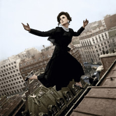 Dorothy McGowan (Fly Dior, Paris) by Melvin Sokolsky (1965) color