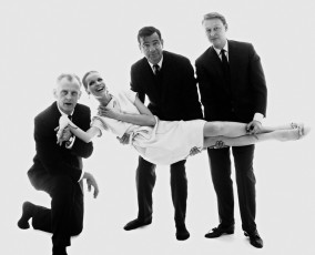 Veruschka, Walter Matthau, Art Carney, Mike Nichols by Bert Stern (1965)