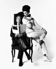 John Huston (director/actor), Wilhelmina Cooper by Bert Stern (1963)
