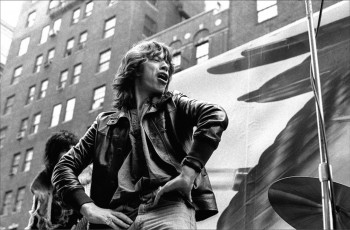 Mick Jagger, NYC by Allan Tannenbaum (1975)