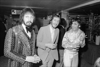 John Entwhistle, Pete Townshend, and Keith Moon (The Who) by Allan Tannenbaum (1975)
