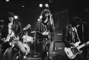 The Ramones, with vocalist Joey Ramone by Allan Tannenbaum (1977)