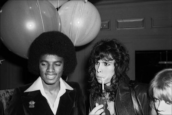 Michael Jackson, Steve Tyler by Allan Tannenbaum (1977)