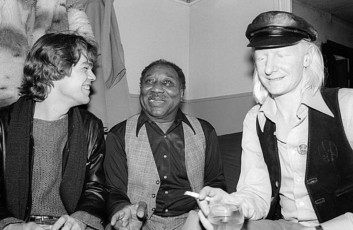 David Johansen, Muddy Waters and Johnny Winter by Allan Tannenbaum (1978)