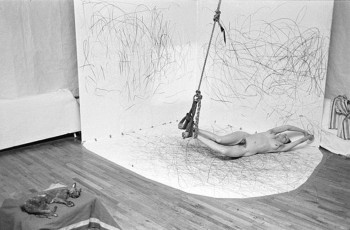 Artist Carolee Schneeman by Allan Tannenbaum (1976)