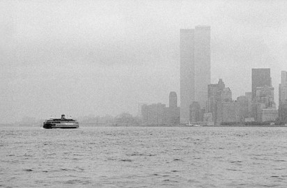 The Staten Island Ferry On Its Way To Manhattan by Allan Tannenbaum (1975)
