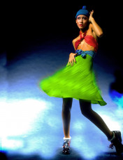 Pat Cleveland by Charles Tracy (1972)