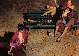 Gia Carangi, Juli Foster, Regine Jaffry by Chris von Wangenheim (1978)