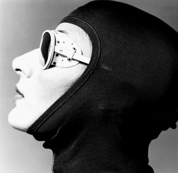 Model Wearing A Ski Hat And Goggles by Albert Watson (1974)