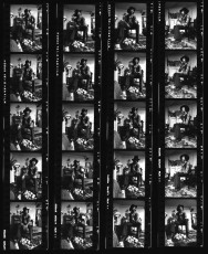 Jimi Hendrix (contact sheet) by Barrie Wentzell (1969)