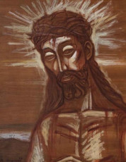 Cristo by Raul Anguiano (1966)   acrylic on wood