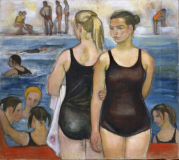 "In the swimming pool" (1971) by Biruta Baumane (latvian artist)