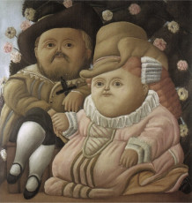 Rubens and his Wife by Fernando Botero (1965)