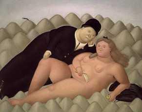 Lovers by Fernando Botero (1968)