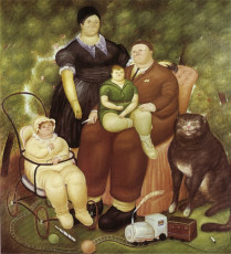 Family Scene by Fernando Botero (1969)