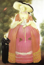 Self-Portrait with Madame Pompadour by Fernando Botero (1969)