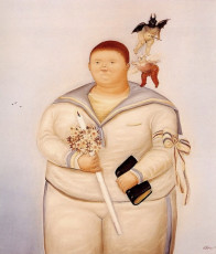 Self-Portrait the Day of the First Communion by Fernando Botero (1970)