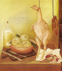 Kitchen Table (2) by Fernando Botero (1970)