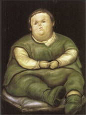 Vallecas the Child (after Velasquez) by Fernando Botero (1970)