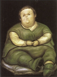 Vallecas the Child (after Velasquez) by Fernando Botero (1970)