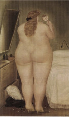 The Toilet in the Morning by Fernando Botero (1971)