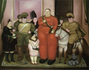 Official Portrait of the Military Junta by Fernando Botero (1971)