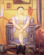 The Maid by Fernando Botero (1974)