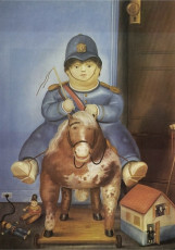 Pedro on Horseback by Fernando Botero (1974)