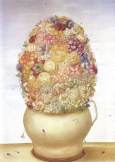 Flower Pot by Fernando Botero (1974)