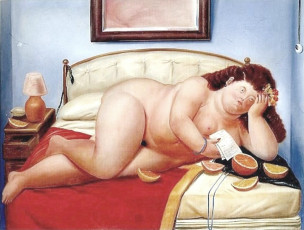 The Letter by Fernando Botero (1976)