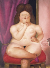 Woman Sitting by Fernando Botero (1976)