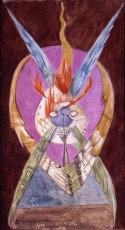 Internal Combustion (gouache) by Leonora Carrington (1969)