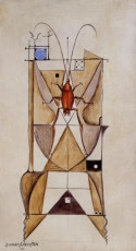 Cockroach (gouache) by Leonora Carrington (1969)