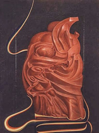 Head of Cherub by Ernst Fuchs (1965)